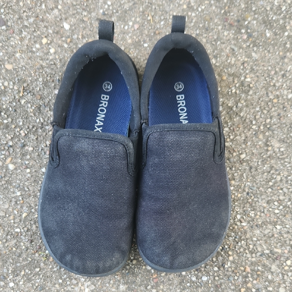 Kids Minimalist Wide Toe-box Canvas Slip-on Shoes